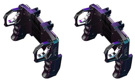 Sollee 2 Ayudante de Juego para móvil K21 Mando de Juego móvil de 4 gatillos Mando de Juego de 4 Dedos Mando de Juegos para mó l [Video Game] [Video Game]