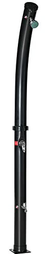 Outsunny Douche Solaire extérieur, Douche de Jardin Solaire 20 litres, température de l'eau réglable jusqu'à 60℃, pour Camping Piscine Plage, Noir