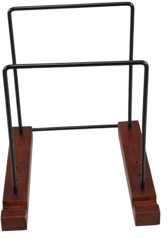 Veemoon Portadischi in Legno Per Esporre e Organizzare Dischi in Vinile e Cd Design Salvaspazio Per Scrivania o Casa Struttura e Elegante