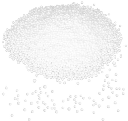 HAPINARY Palline di Polistirolo per Imbottitura Cuscini e Giocattoli, Perline di Riempimento Beanbag, Palline Rotonde in Polistirene 3-5 MM