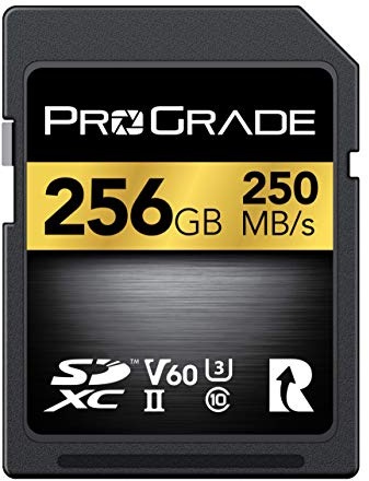 SD UHS-II 256GB Card V60 –Up to 130MB/s Write Speed and 250 MB/s Read Speed | For Professional Vloggers, Filmmakers, Photographers & Content Curators – By Prograde Digital