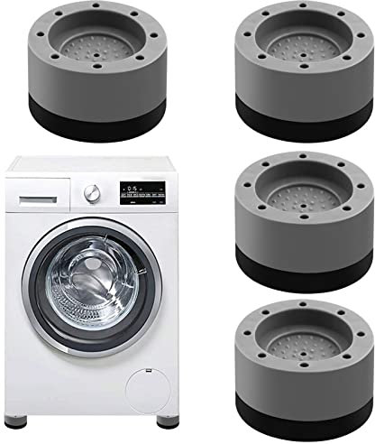 4 Stück Waschmaschine Fußpolster,Anti Vibration Waschmaschine,Vibration Dämpfer Pads,Universal Antivibrationsmatte,Waschmaschine Füße für Waschmaschine & Trockner Anti-Vibrations-Füße