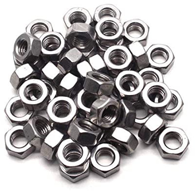 TERF® M3 Hex Hexagon Nut M3 (3mm) Stainless Steel A4 (316) Marine Grade Hex Hexagon Full Nuts - Pack of 100