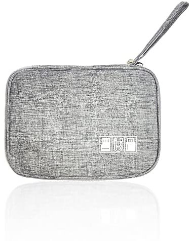 CQQNIU 1 Piece Portable Waterproof Electronic Accessories Storage Bag, Double Layer Travel Gadgets Bag for Cables, Chargers, Power Banks, Headphones, etc.