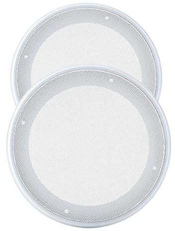 2 Piezas Rejilla de Altavoz, Cubierta De Altavoz De Audio para Automóvil Malla De Metal De Círculo Decorativo, para Altavoces Domésticos,Techos,Sistemas De Audio para Automóvil(240mm)
