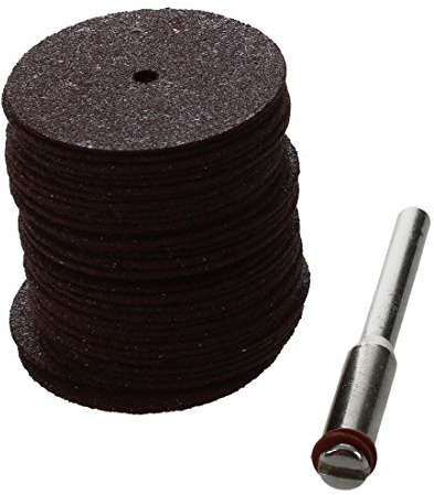 SZTVECFW Set di Mole da Taglio da 36 Pezzi, Rotonde, Ø25X6mm, Marroni, for 1