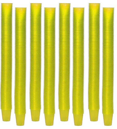 Teqler Gobelet à médicaments jaune