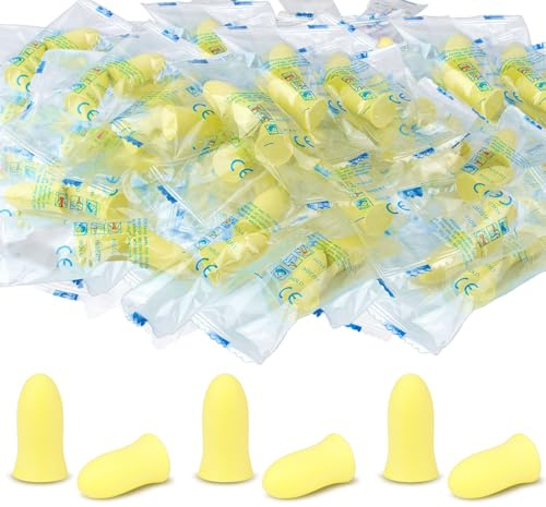 Ohrstöpsel zum Schlafen, 30 Paare Soft Gehörschutzstöpsel 36dB höchster SNR Schlaf Ohrstöpsel Gehörschutz Stöpsel zum Schnarchen, Lernen, Reisen, Konzerte, Laute Geräusche (Gelb)