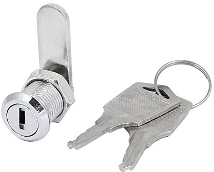 sourcing map Boites aux lettres Outil Box Serrure Sécurité Cylindre Cam Serrure 12mm x 16mm avec 2 Clé