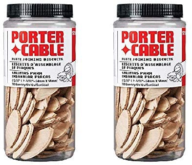 Porter-Cable 5562 No. 20 Plate Joiner Biscuits Sold as 2 Pack 200 Pieces Total