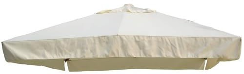 BricoShopping Telo di Ricambio per Ombrellone Decentrato a Braccio 3x4 MT 410Gr Impermeabile New 2024 CON TASCHE da Giardino 8 Stecche Top Superiore di Copertura Airvent (3x4 (C/TASCHE 410 gr))