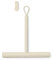 Brabantia - ReNew Tergivetro per Doccia con Gancio - Spazzola in Silicone per Vetri & Piastrelle del Bagno - Impugnatura Morbida & Antiscivolo - Resistente alla Corrosione - Soft Beige - 42,1 x 9 cm