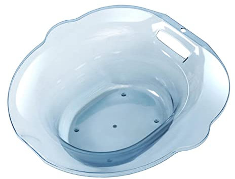 predolo Sitzbad für WC Sitz Dampfsitz Zum Aufhängen, Tragbar, Wiederverwendbar, Breiterer Sitzbereich, Toilettenwanne, Universelles Hüftbad Bidet für ältere F, A-Blau