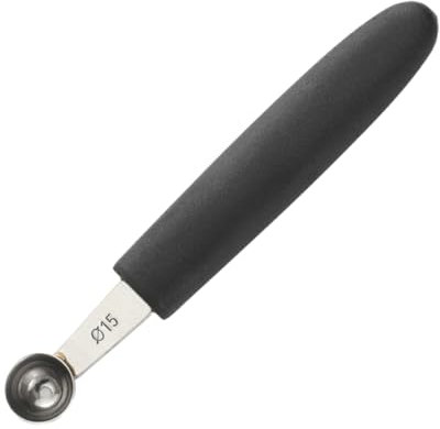 Guangcailun Paletta Multifunzionale per scavino Melone per Vari Frutti Robusto e Durevole Ampia Applicazione Acciaio Inossidabile Facile da Pulire, Rotondo da 15 mm