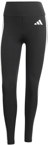 adidas Donna Optime Essentials 3 Stripes 7/8 Leggings Tights, black/white, M