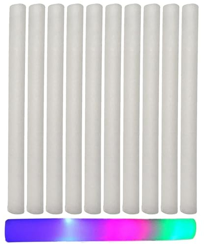 Foam Light Up Sticks, Set Of 10 Glow Sticks Bulk, Glow Sticks Bulk, Neon Light Sticks With 3 Modes Colorful Flashing For Camping, Sporting Events