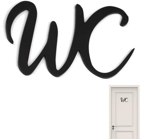 Wc Schild,Wc Schild Selbstklebend,W c Aufkleber Tür 15 * 10 Cm,Gäste W cSchild,W c Aufkleber,Geeignet Für Toiletten In Restaurants, Büros, Schulen Und Anderen Bürobereichen