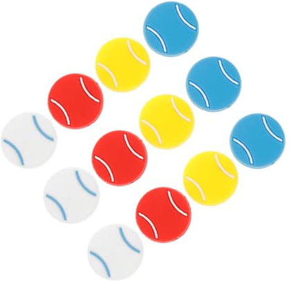Toyvian Set da 12 Smorzatori di Vibrazioni per Racchetta da Tennis in Silicone Morbido Multicolore Ammortizzatori per Corde di Racchetta Controllo Avanzato delle Vibrazioni Adatti per