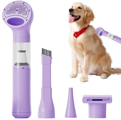Aspirapolvere per Toelettatura Cani - Aspiratore silenzioso wireless multi-ugelli - Aspirapolvere per Peli di Animali Domestici | per Camera Cucina Uffici Appartamento Veicolo Cruscotto Lettiera Fuori