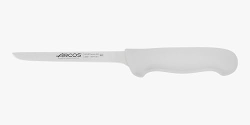 Arcos Serie 2900 - Cuchillo Deshuesador - Hoja de Acero Inoxidable NITRUM de 160 mm - Mango inyectado en Polipropileno Color blanco