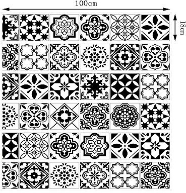 MU Adesivo per Scale di Sicurezza Resistente all'Usura, Decorazione Subacquea della casa del Mondo Protezione Ambientale Scale autoadesive per tappezzeria in PVC 100 * 18cm / 6 Pezzi