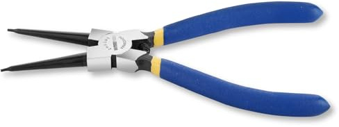 WISEPRO 9 Internal Snap Ring Pliers, Heavy Duty Circlip Pliers with Straight Jaw for Retaining Ring Removal and Installation, Professional C-Clip Assembly Tool with Cr-V Steel