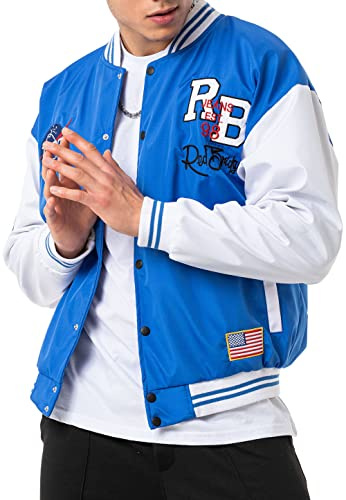 Redbridge Herrjacka, collegejacka 2-Tone RB, Skaxblå, L