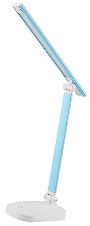 Milageto LED-Schreibtischlampe, Bürolampe, modern, dimmbar, augenschonend, Touch-Steuerung, Schreibtischleuchte, Schreibtischlampe für Schlafzimmer, Blau