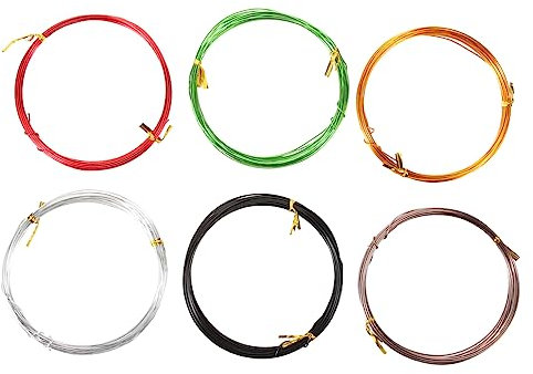 SEWOART 6St park parücke styling außen Bonsai-Draht Gartenbedarf Anlage Pflanzen Kletterdrähte Bonsaidraht aus Aluminium Modellieren Aluminiumdraht Kabel Stahldraht Kunsthandwerk