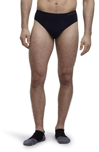 FALKE Men's Warm M Sl Functional Yarn Quick Dry Base Layer Underwear 1 Piece, Black 3000, S