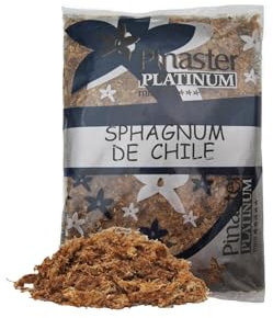 Pinaster Platinum - Musgo Sphagnum de Chile Humedo - Premium Sphagnum Moss - 5 litros - Sustrato Orquideas, Bonsais, Philodendron, Anthurium, Terrarios, Tutores de Musgo