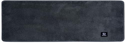 RTBQJ-AT Badematte rutschfest Badezimmerteppich Groß Mikrofaser Weicher Badvorleger Küchenbodenmatten Maschinenwaschbar Öko-Tex 100 Zertifiziert 40x120cm, Dunkelgrau