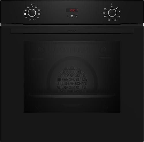 NEFF B1CVD0AK3, N30, forno da incasso con supporto per vapore, display LED, Base Steam, aria calda 3D, CircoTherm, Easy Clean, sicurezza bambini, 60 x 60 cm, nero