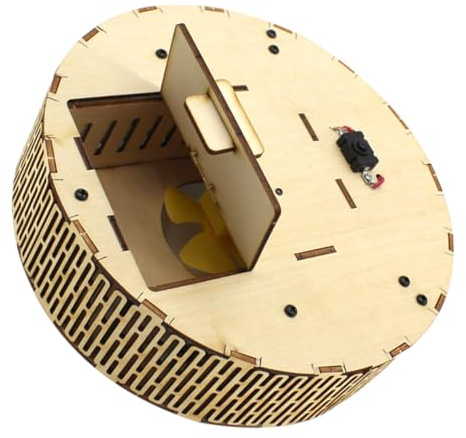 Kisangel Diy Wooden 3d Vacuum Cleaner Model Kit for Kids Stem Science Experiment Educational Building Toy for Creative Learning and Robotics Projects