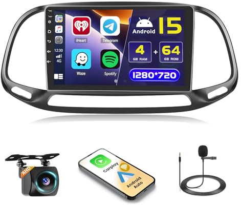 Hikity 4+64G 9 Radio Android para FIAT Doblo/Yeni Kasa 2015
