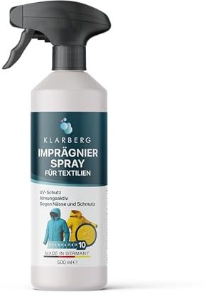 KLARBERG 500 ml Textil Imprägnierspray für Jacken und Outdoor Kleidung.