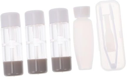 CLISPEED 3pièces Kit De Boîtes De Rangement pour Lentilles avec Pince Épiler Et Flacon Étui Portable Étanche pour Lentilles De Contact Organiseur Compact pour Voyage Et Domicile