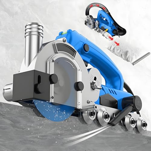 Drmoxin Limpiadora De Juntas De Azulejos Eléctrica De 1200 W, Herramienta Ranuradora, Limpiador De Juntas De Azulejos De 9000 RPM