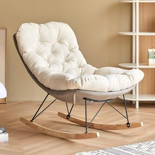 Tyggungstol ergonomisk avkopplingsstol med mjuk kudde och stålben för vardagsrum och sovrum snygg brun vilstol
