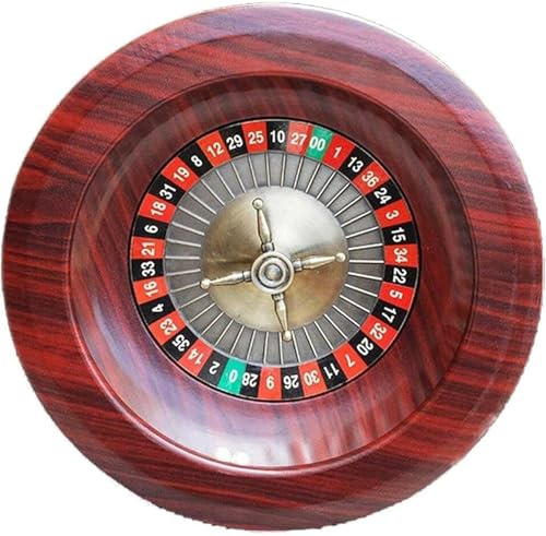 Générique Roulette de Casino Professionnelle en Bois de Luxe Plateau à roulements de précision pour Soirées Jeux, Fêtes d'anniversaire ou Animations de Bar,002