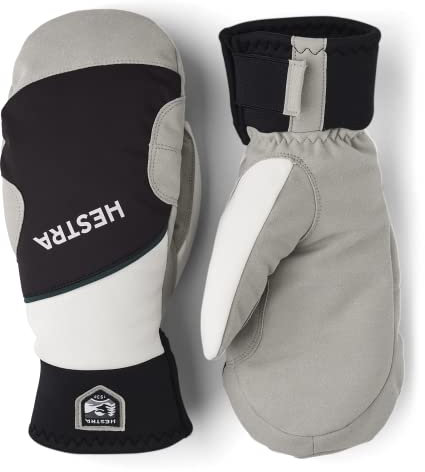 Hestra Comfort Tracker Mitt, Warm Cross-Country Windproof Insulated Ski Touring Mitten­, Black / Ivory, 10
