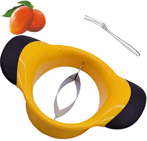 Mango Slicer Peeler Cutter Splitter Pitter with stainless steel blade removal tool anti-skid handle super large Mango kernel remover