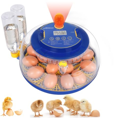 BREUAILY 18 Egg Incubators for Hatching Eggs Quail Eggs Incubator Duck Eggs Incubator with Automatic Egg Turning, Humidity &Temperature Control, Auto Water Filling, Egg Candler for Farm Classroom Home