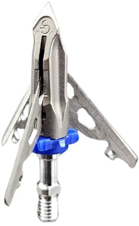 G5 Outdoors Deadmeat 100% Steel Expandable Standard Broadhead (3 Pack + Practice Tip) (Made in The USA)