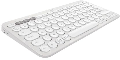 Clavier sans fil Bluetooth Azerty Logitech Pebble Keys 2 K380s Blanc