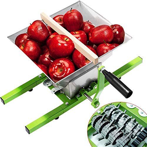 JIXIN 7L Traubenmühle in Edelstahl Churning Mill Obstpresse Mit Kurbel (Obstmühle, 7L)