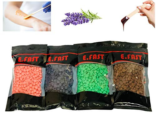 2 Packs of Professional 100g Hard Wax for Full body, Face, Eyebrow, Underarm, Brazilian Bikini Hair Removal Wax, Premium and Gentle Hot Wax (CHOCOLATE)