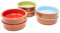 ToCi 6 x Tapas-Schalen Bunt Ø 11,5 cm – Spanische Cazuela Schälchen aus Ton 175 ml - Kleine Auflaufformen & Dessertschalen für Tapas, Fingerfood, Crème Brûlée & Ofengerichte