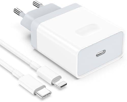 Anigaduo 25W Ladegerät and 2M Ladekabel Kabel for iPhone 14/14 Plus/14 Pro/14 Pro Max/13 12 11 SE, USB C Schnellladekabel Netzteil Stecker Power Adapter Schnellladegerät Ladestecker Netzstecker