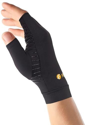 Fititude: Infused Copper Kompressionshandschuhe Halbfinger helfen Ihnen, sich von Arthritis, Schwellungen, Gelenk- und Handschmerzen zu erholen 2er-Pack